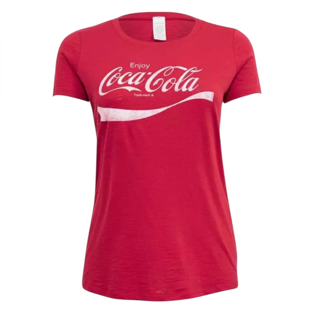 NWT Torrid Coca-Cola Slim Fit Crew Tee Red Women’s Size 0 (12) Graphic T-Shirt